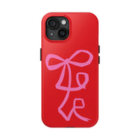 Red Lovely Ribbon Phone Case