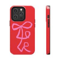 Red Lovely Ribbon Phone Case