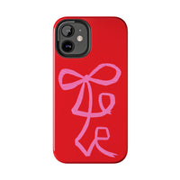 Red Lovely Ribbon Phone Case