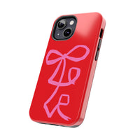 Red Lovely Ribbon Phone Case