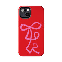 Red Lovely Ribbon Phone Case