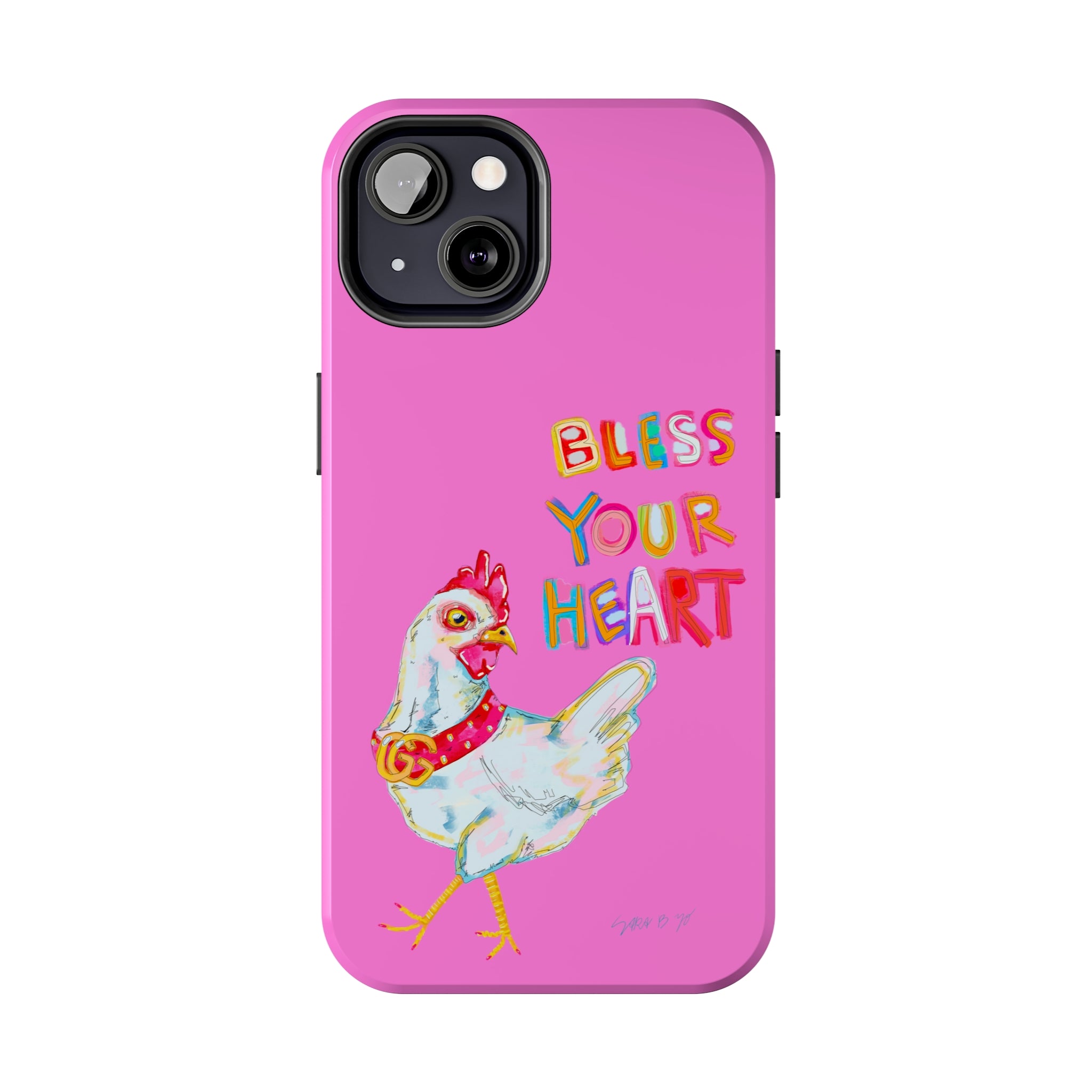 Pink Bless Your Heart Phone Case