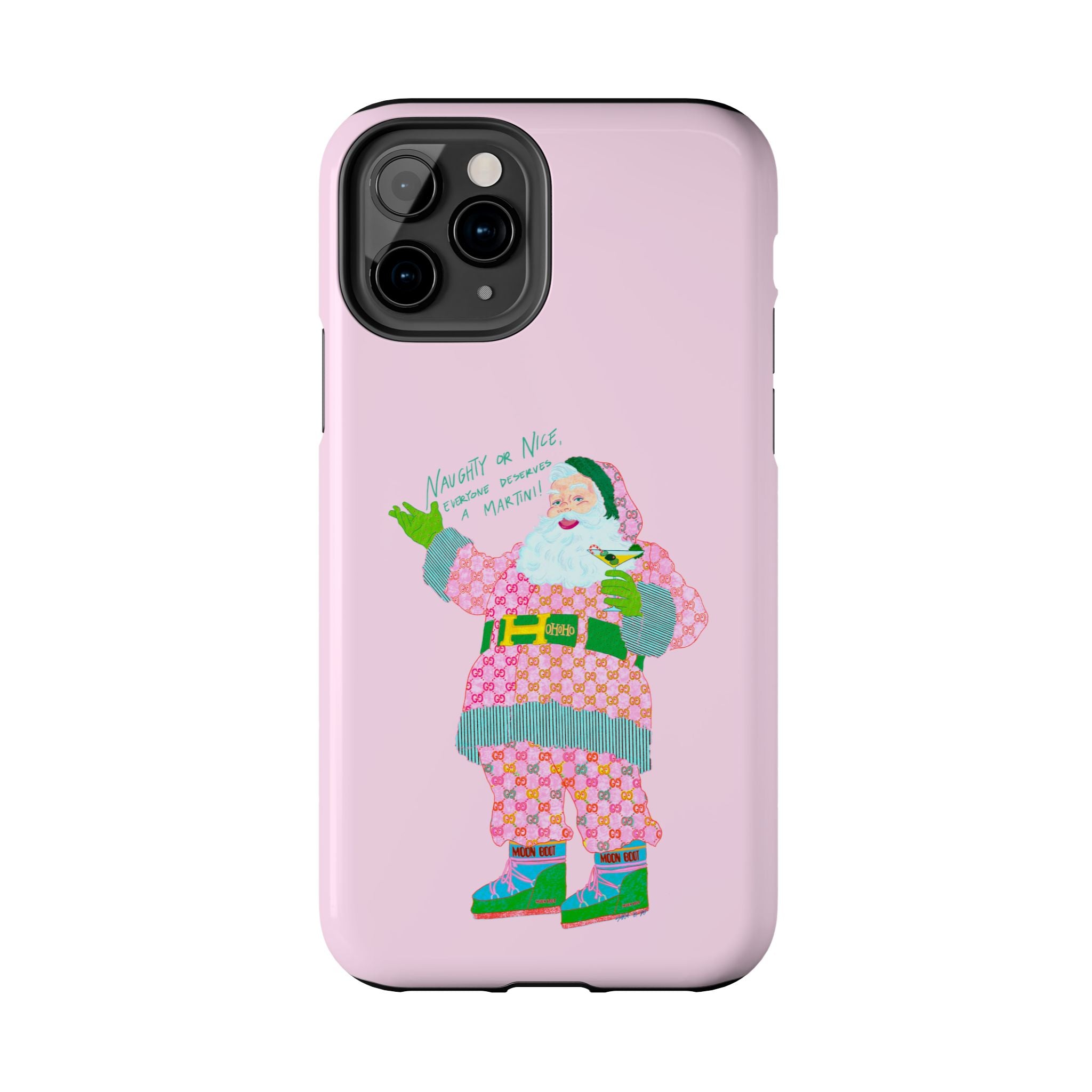 Dirty (Martini) Santa Pink Phone Case