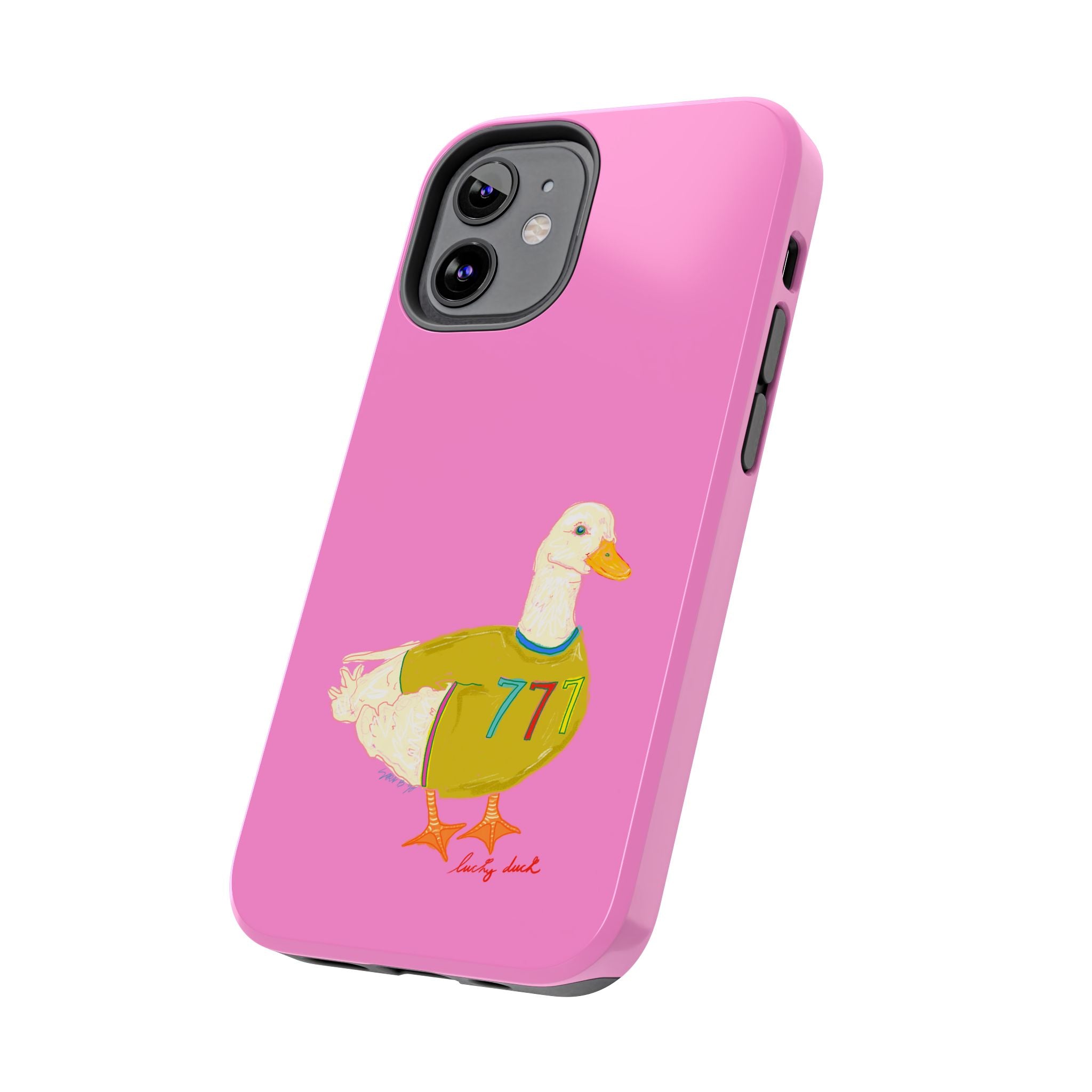 Pink Lucky Duck Phone Case