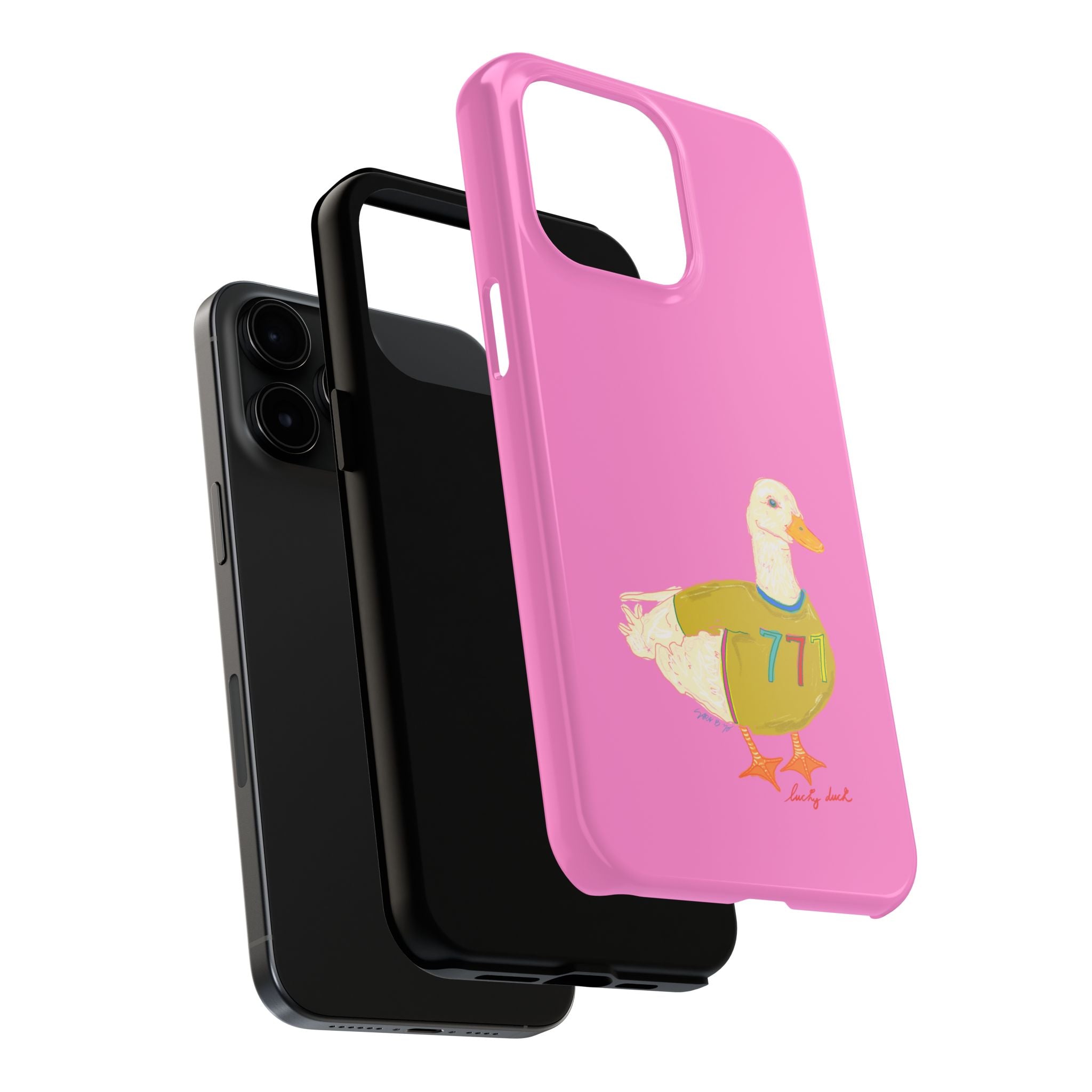 Pink Lucky Duck Phone Case