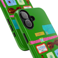 What's in My Bag Green Phone Case