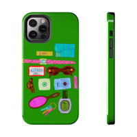 What's in My Bag Green Phone Case