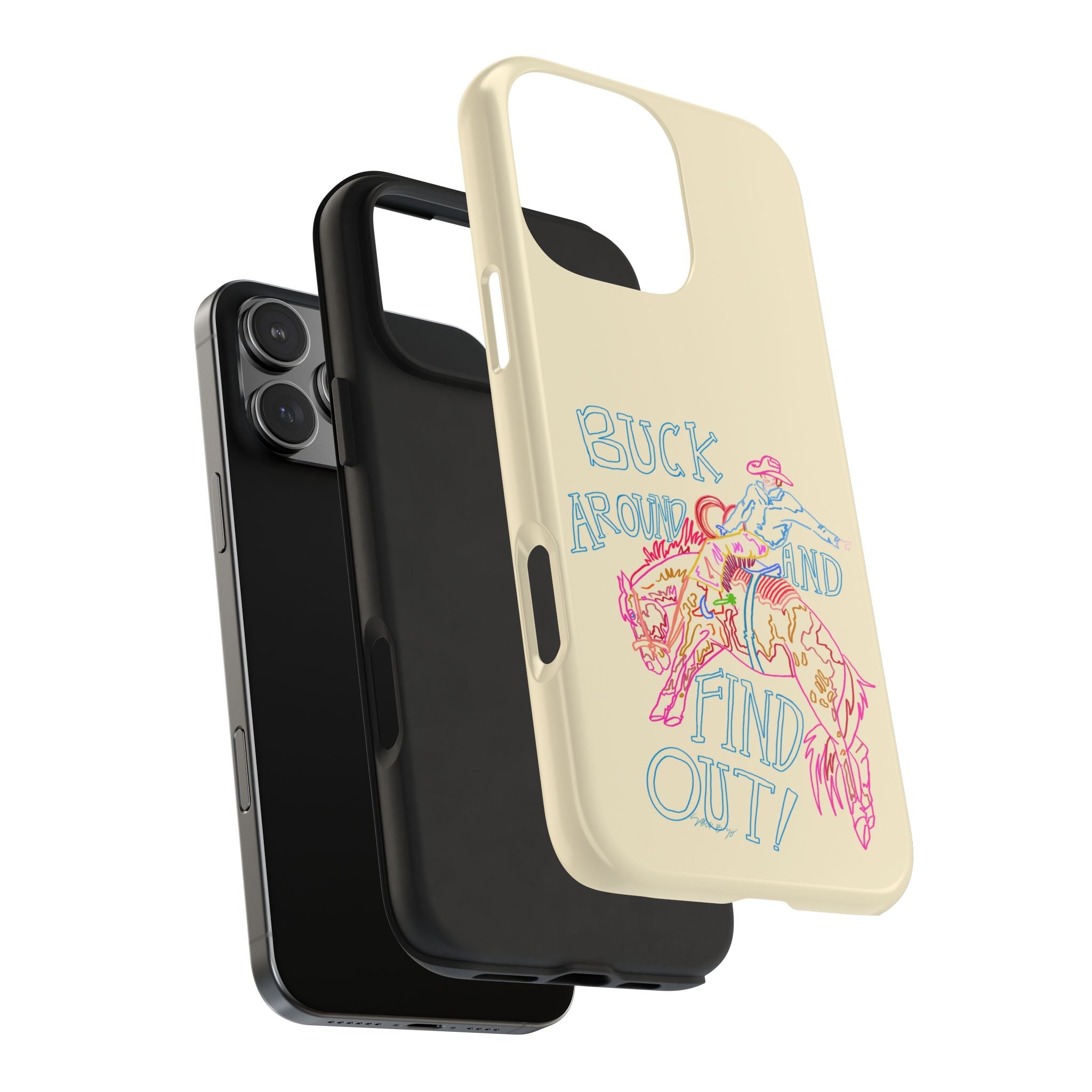 Beige Buck Around Phone Case