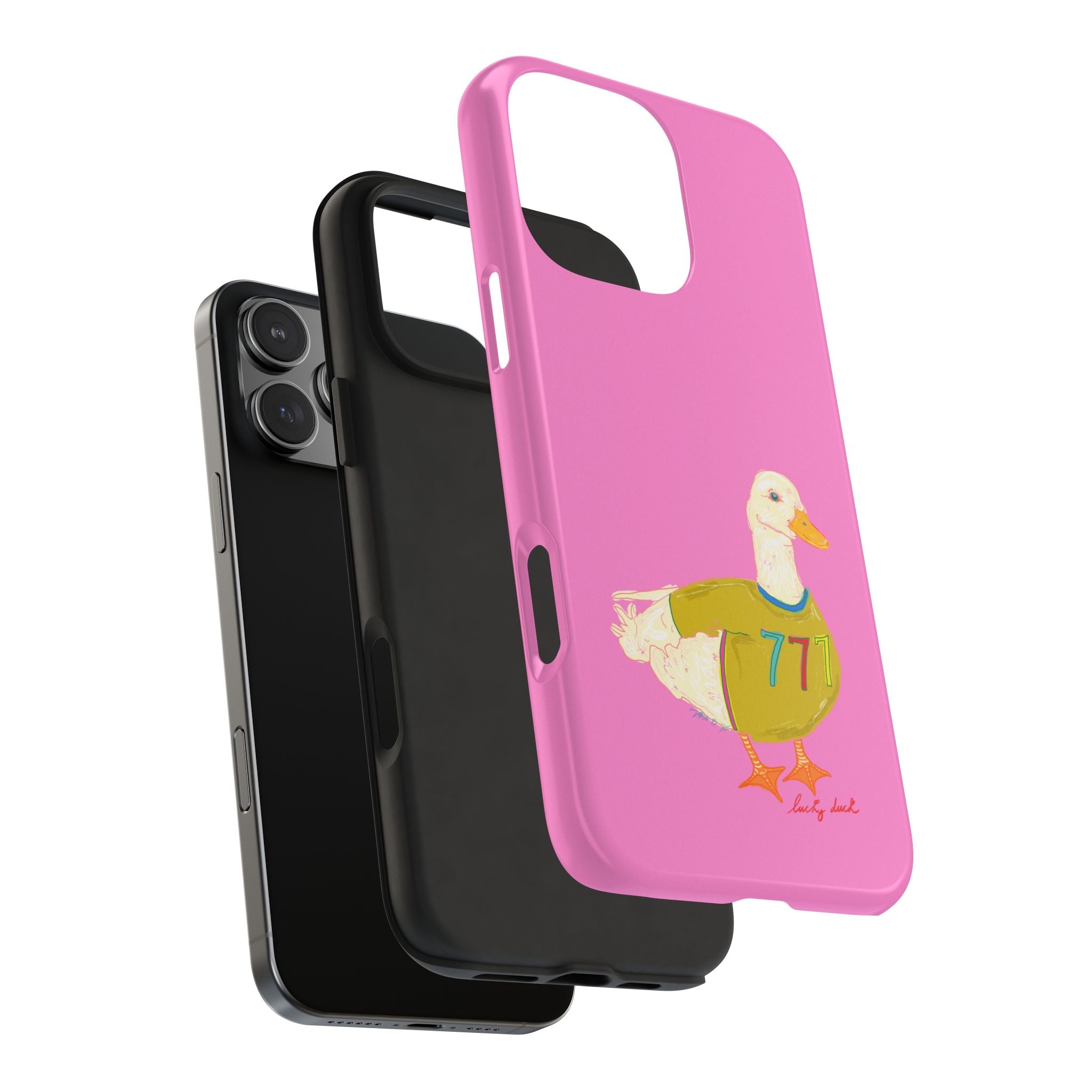 Pink Lucky Duck Phone Case