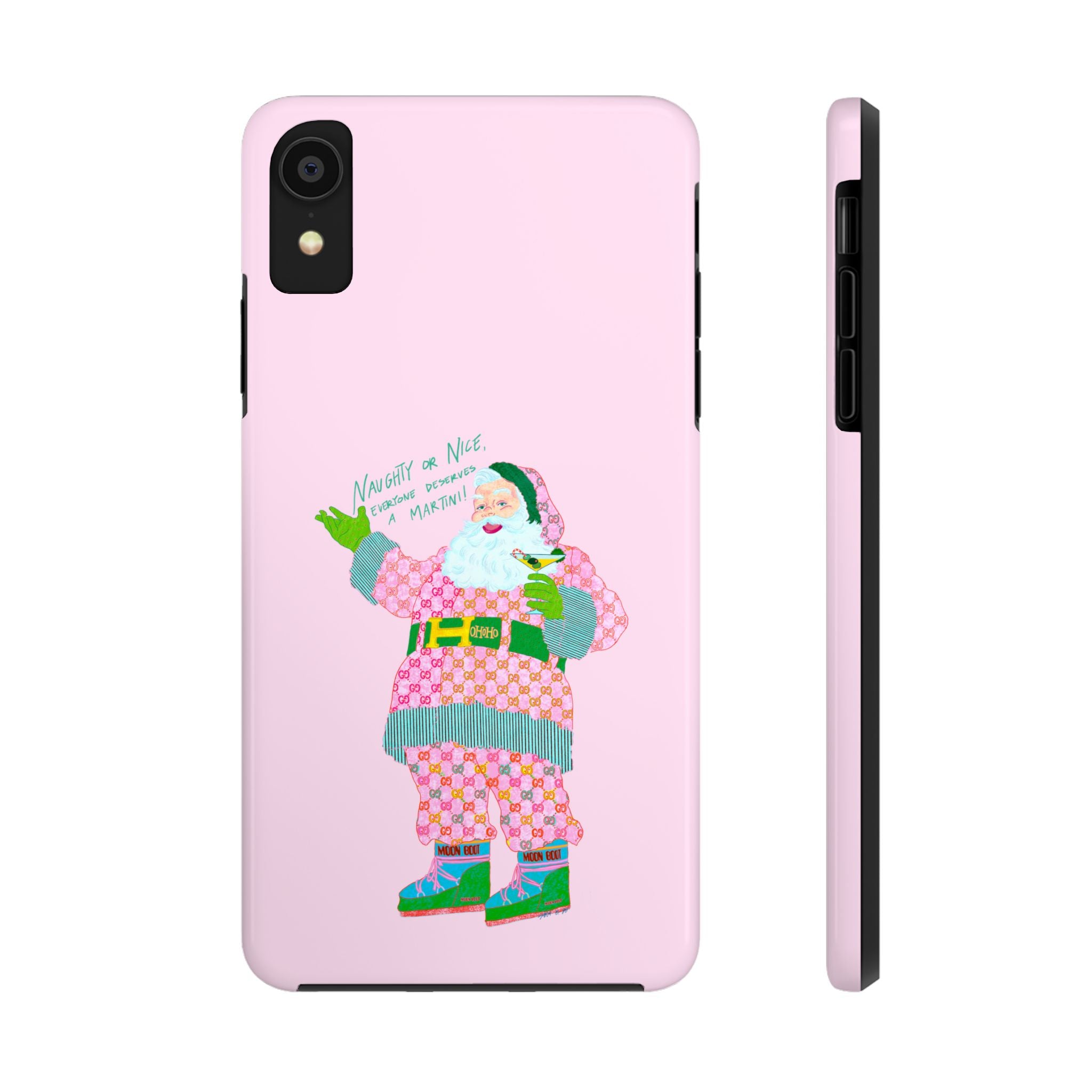 Dirty (Martini) Santa Pink Phone Case