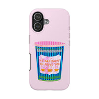 New York Coffee Cup Pink Phone Case