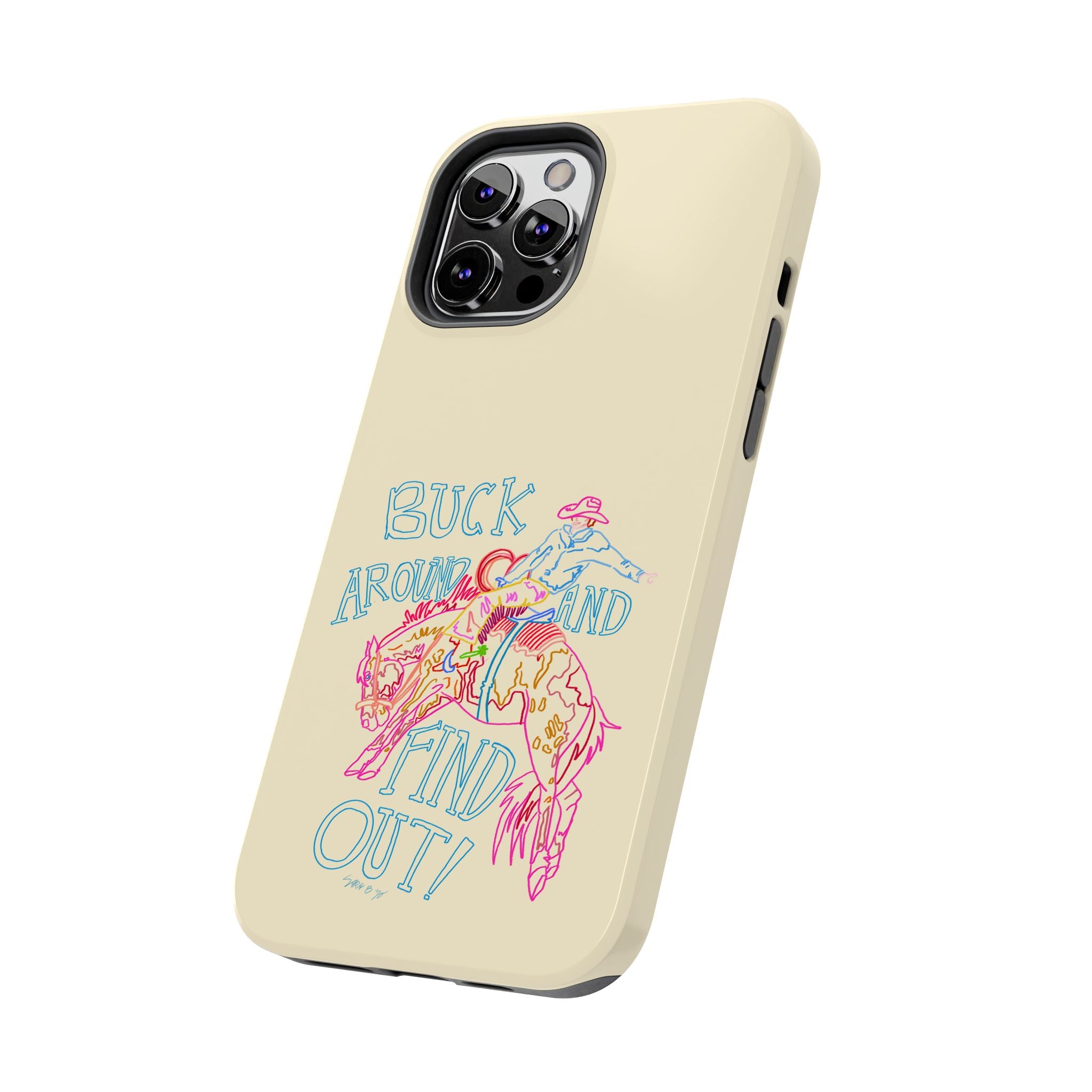 Beige Buck Around Phone Case