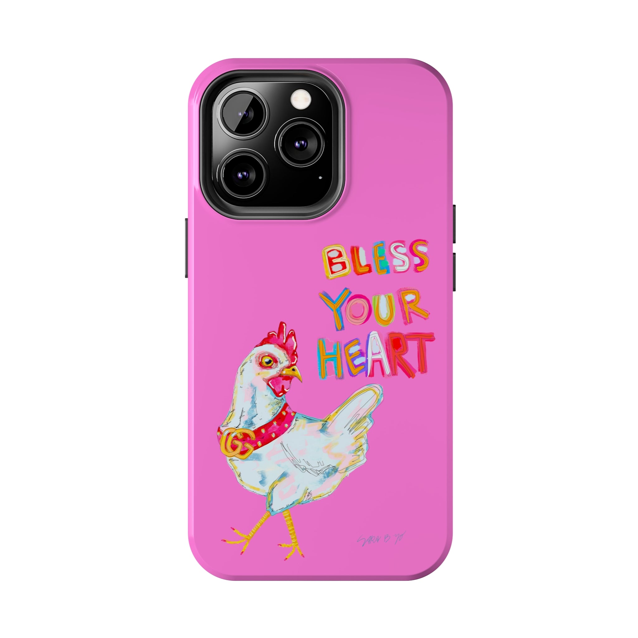Pink Bless Your Heart Phone Case