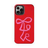 Red Lovely Ribbon Phone Case