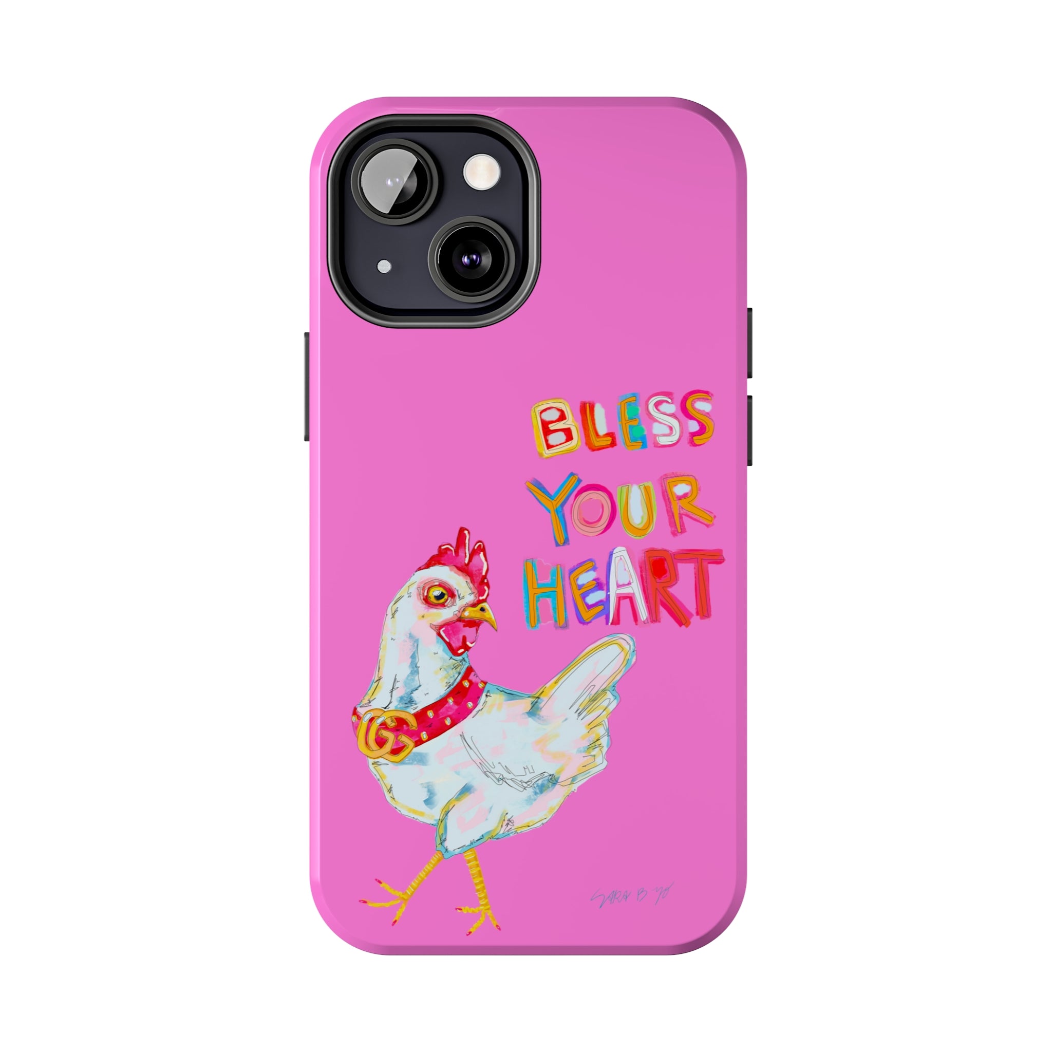 Pink Bless Your Heart Phone Case