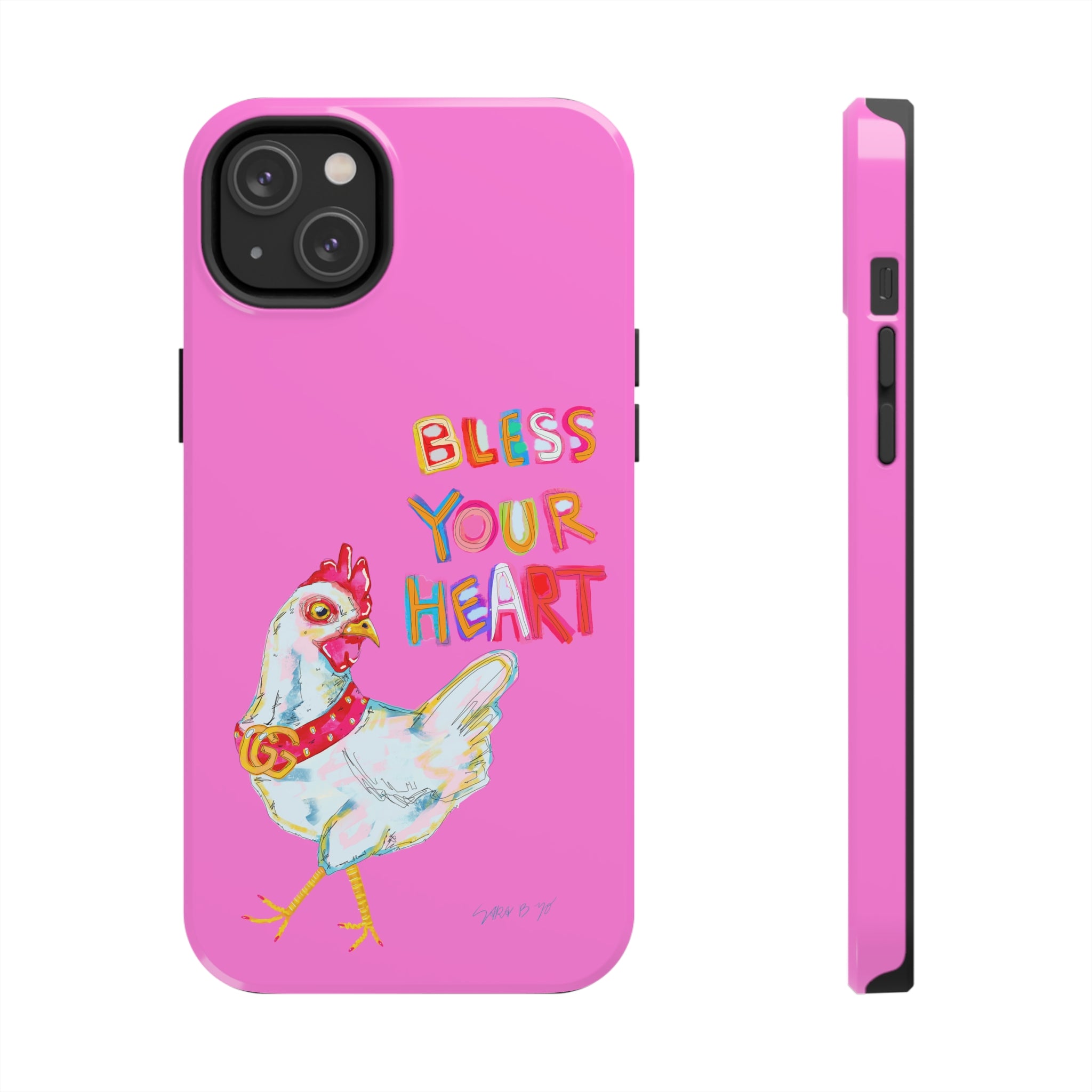 Pink Bless Your Heart Phone Case