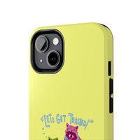Lets Get Trashed Yellow Phone Case