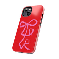 Red Lovely Ribbon Phone Case