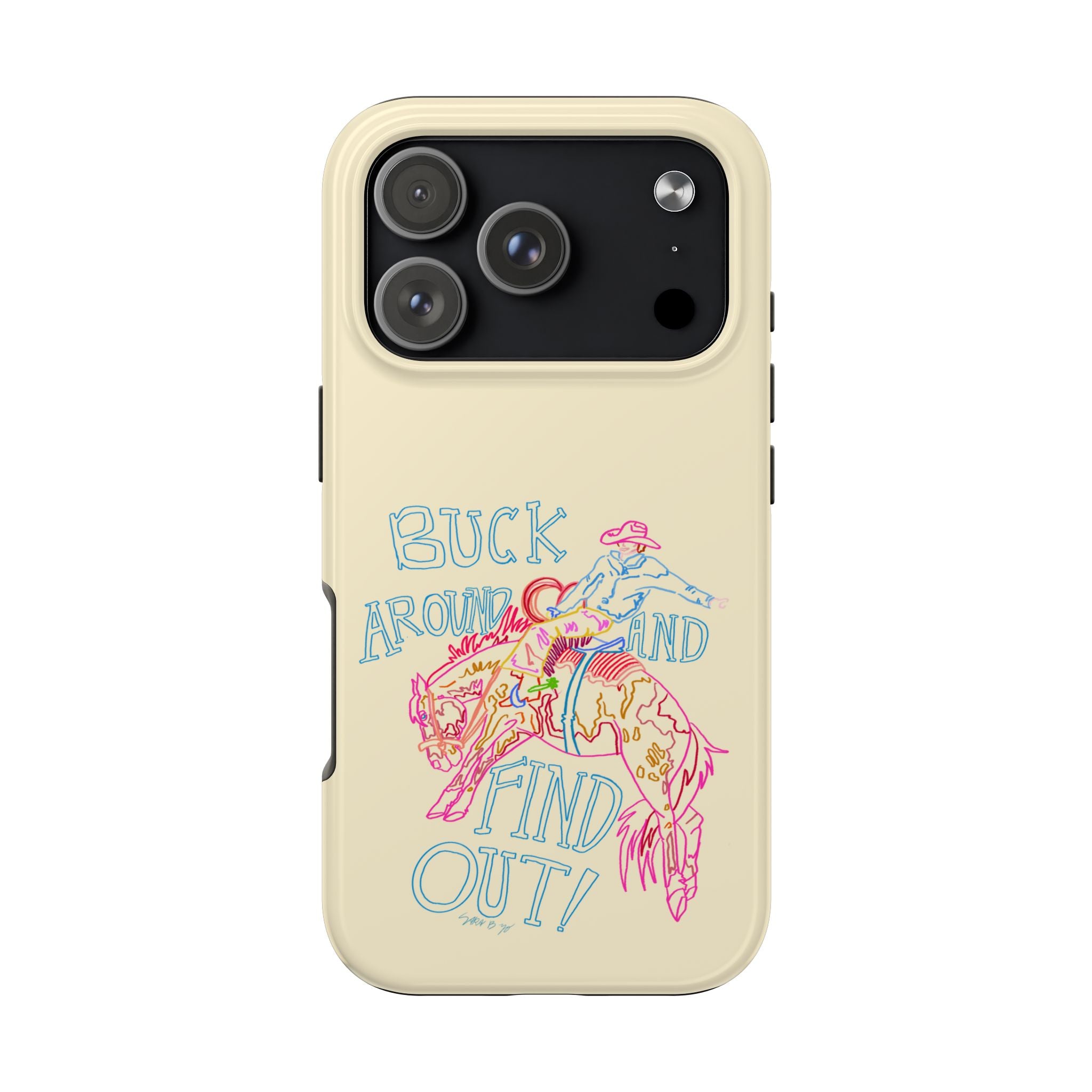 Beige Buck Around Phone Case