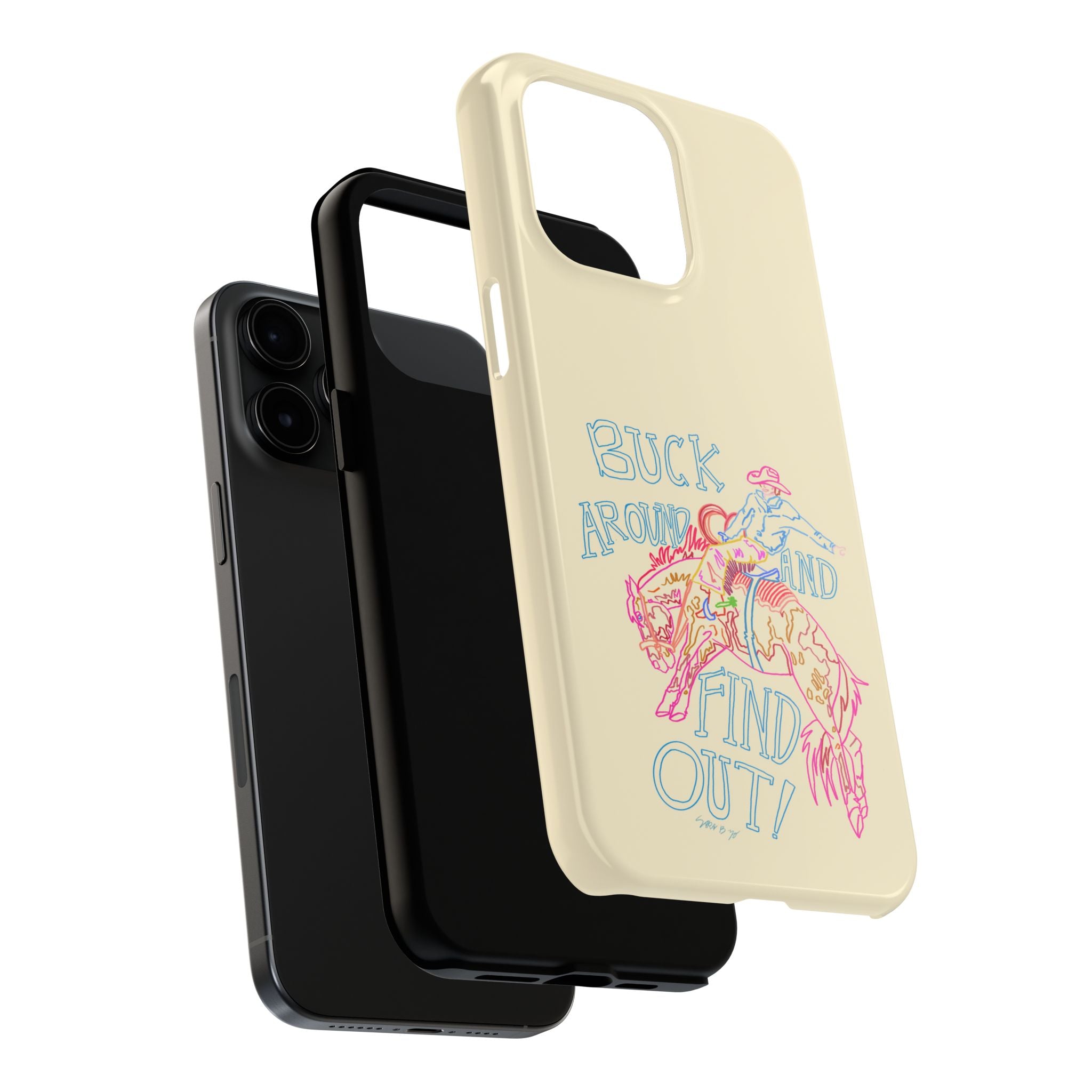 Beige Buck Around Phone Case