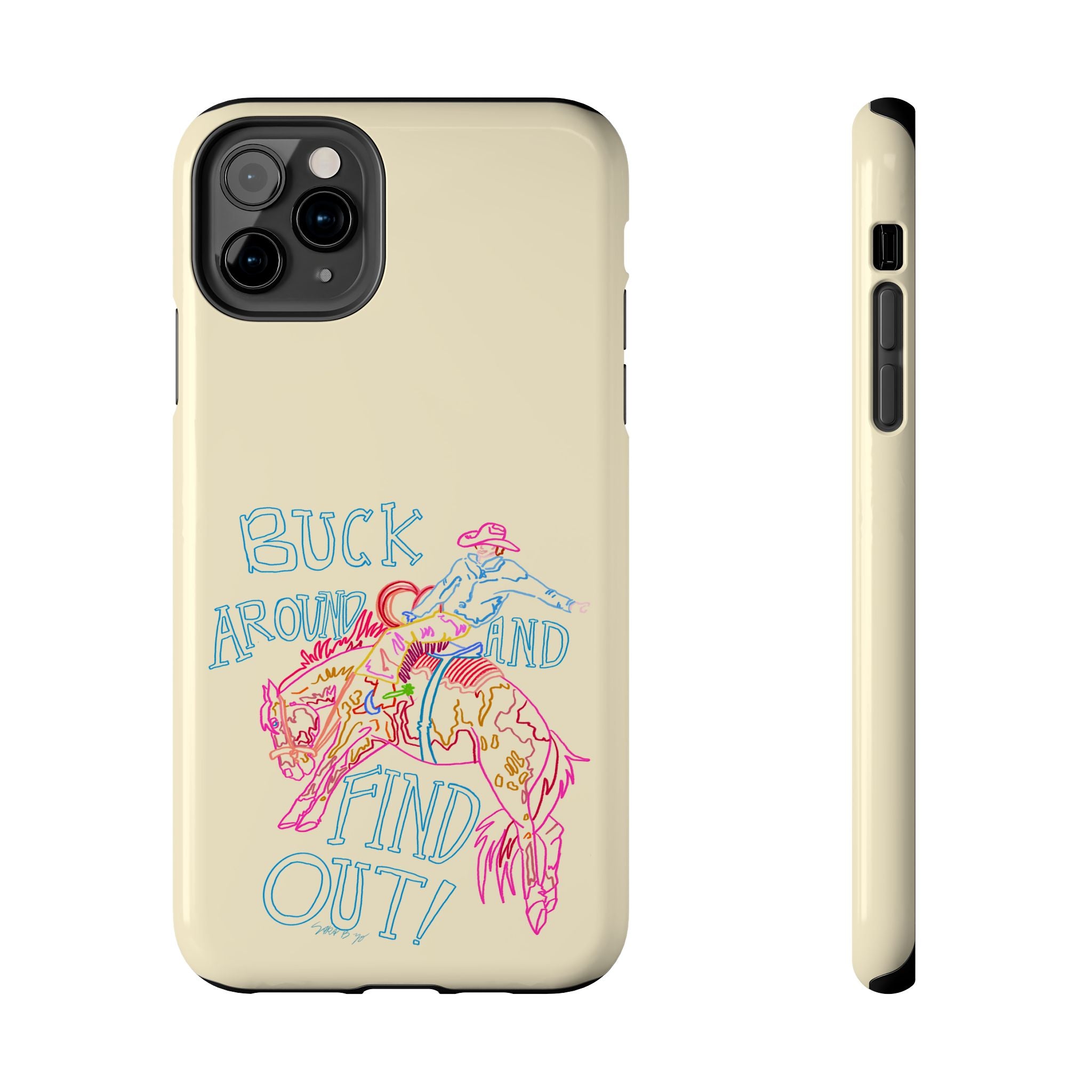 Beige Buck Around Phone Case