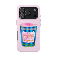 New York Coffee Cup Pink Phone Case