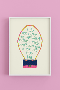 Cute Little Bag - Art Poster Print