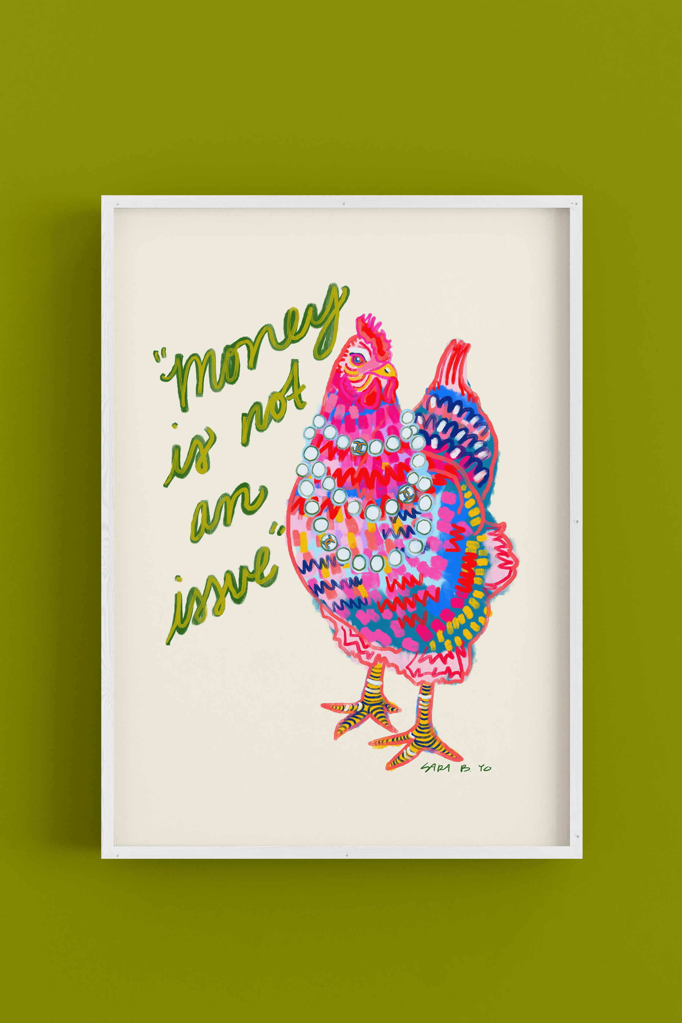 The Rich Rooster - Art Poster Print