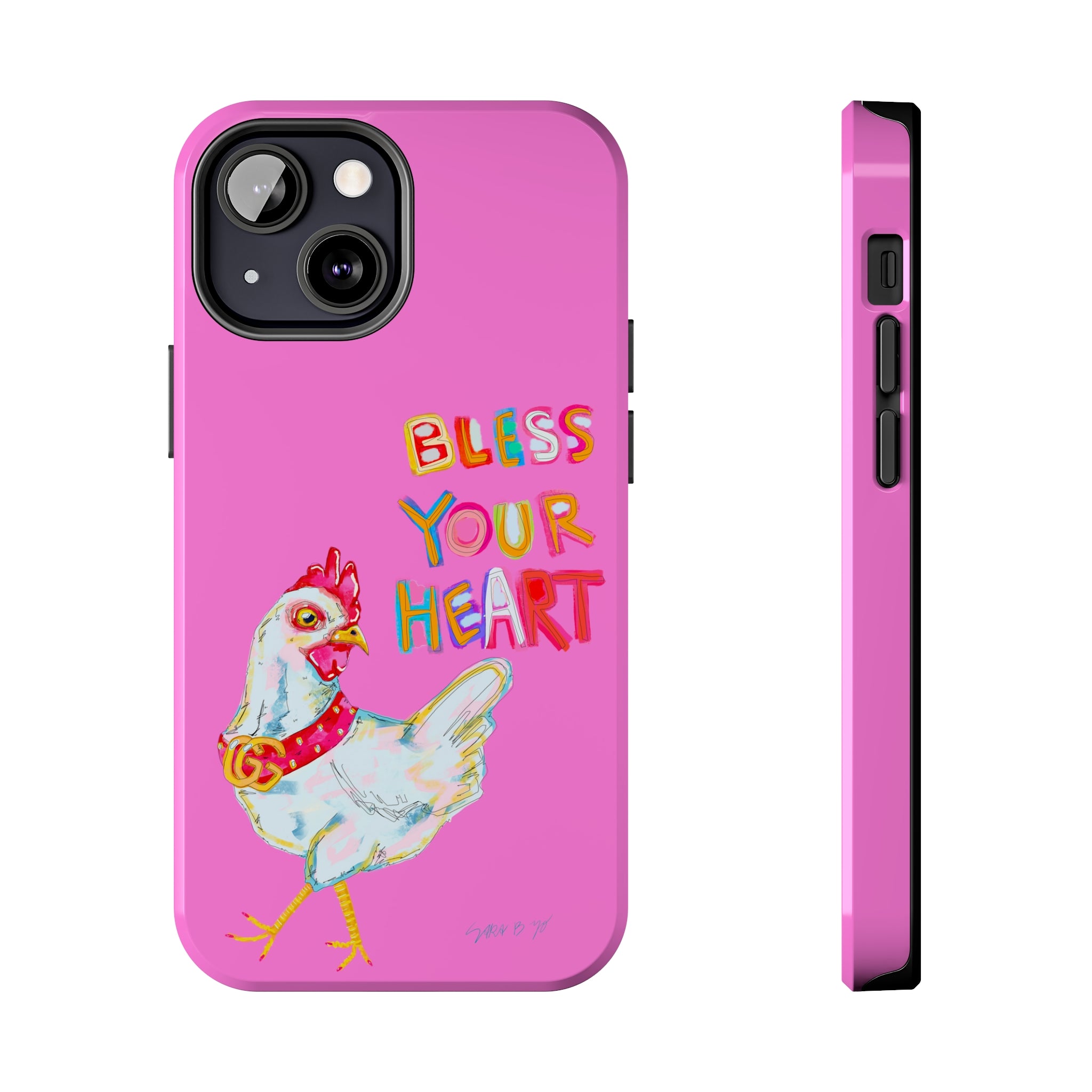 Pink Bless Your Heart Phone Case