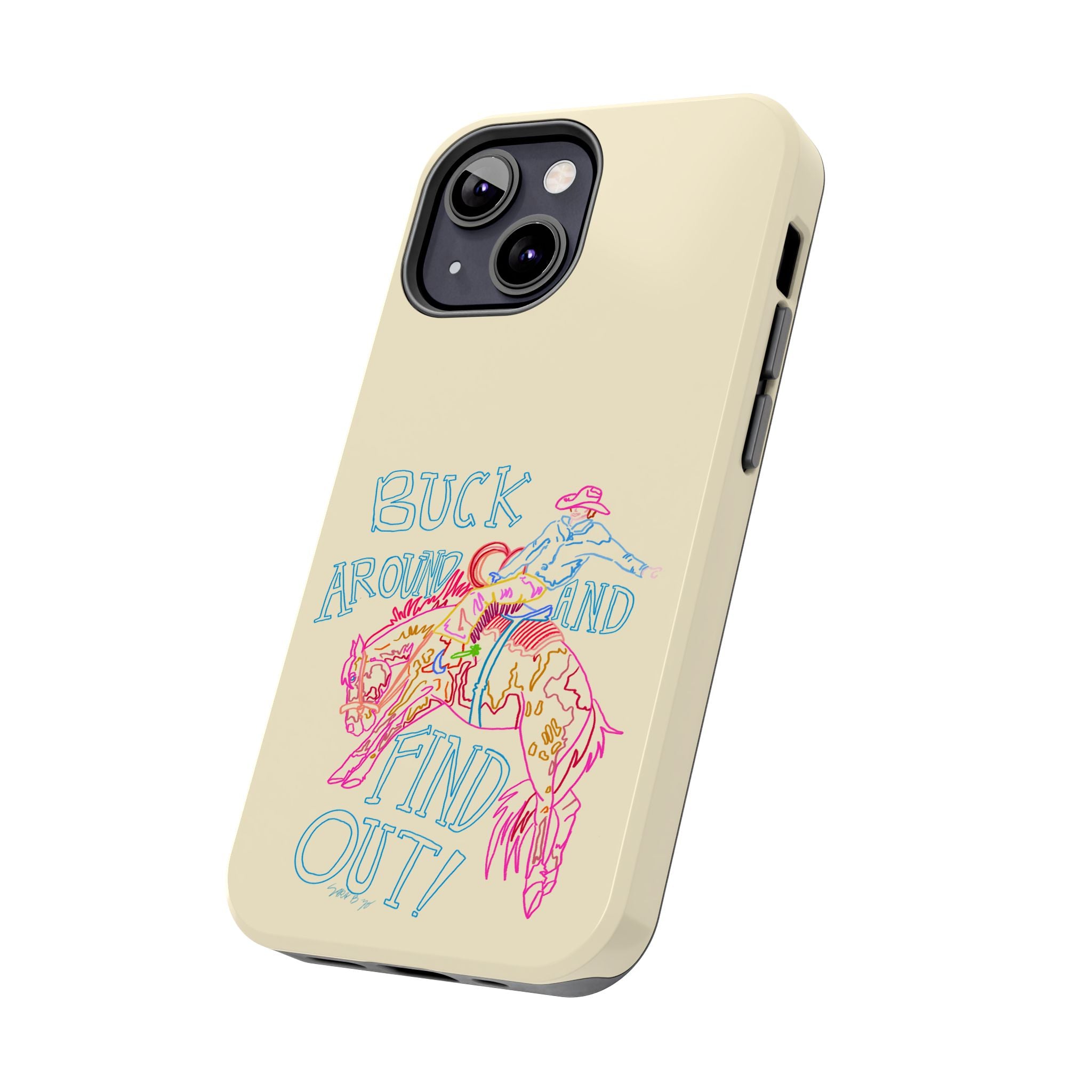 Beige Buck Around Phone Case