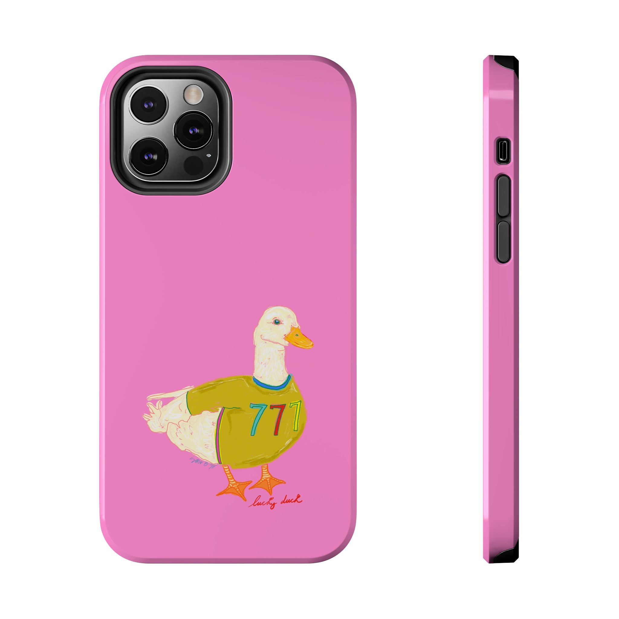 Pink Lucky Duck Phone Case