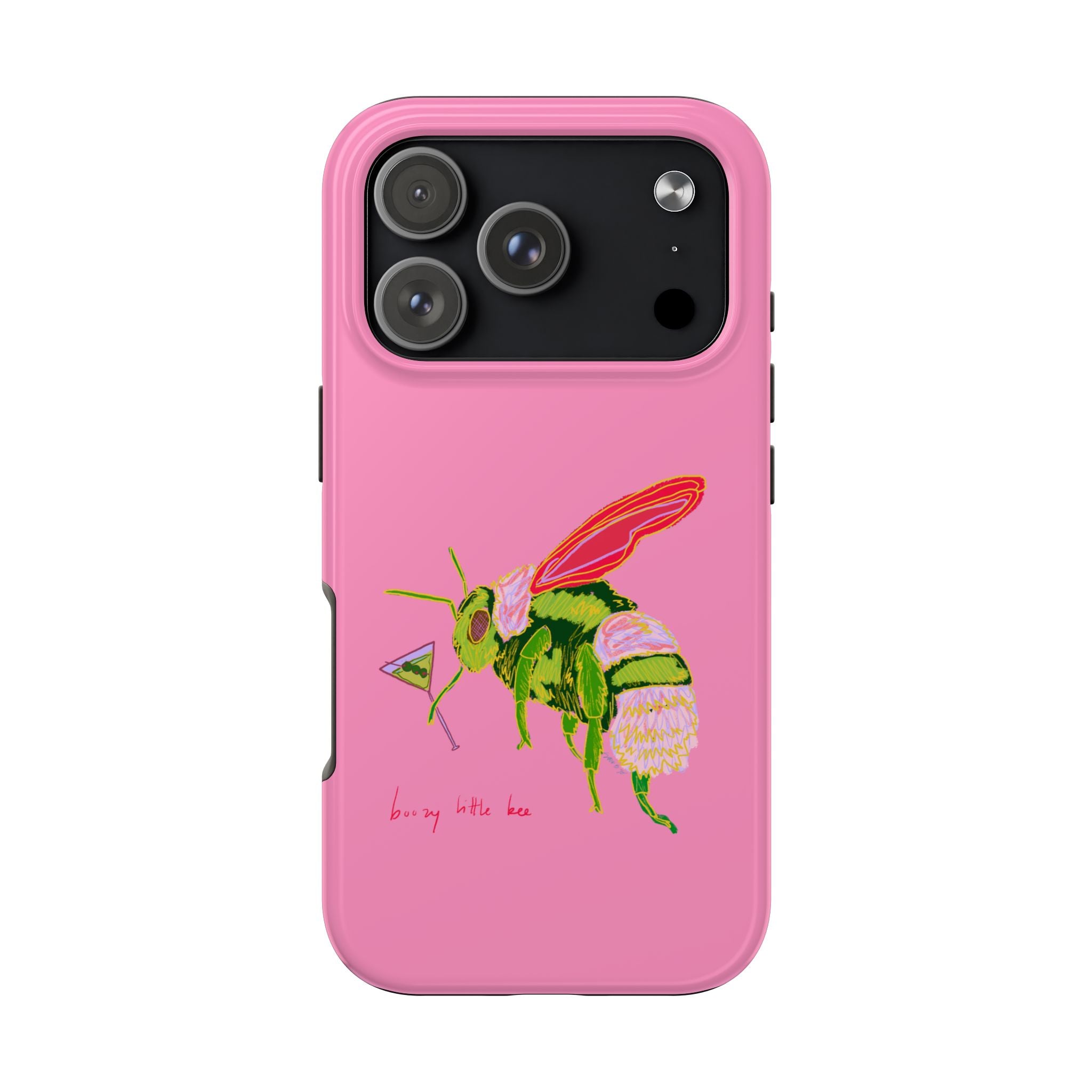 The Pink Boozy Little Bee Phone Case
