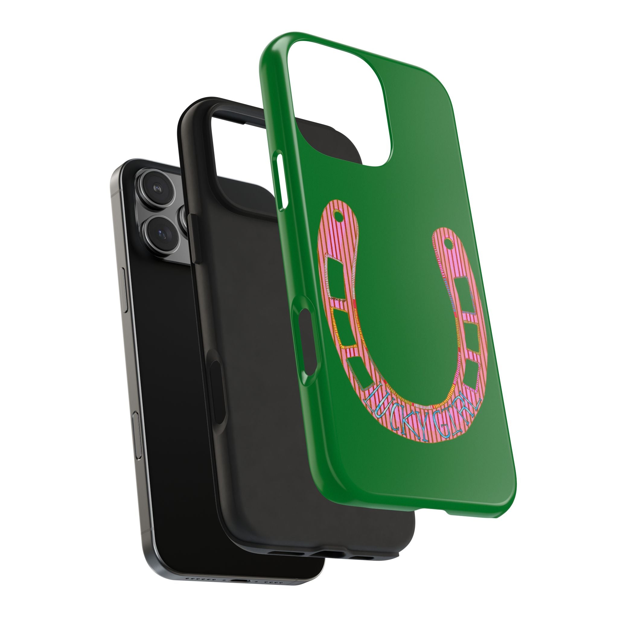 Lucky Girl Green Phone Case