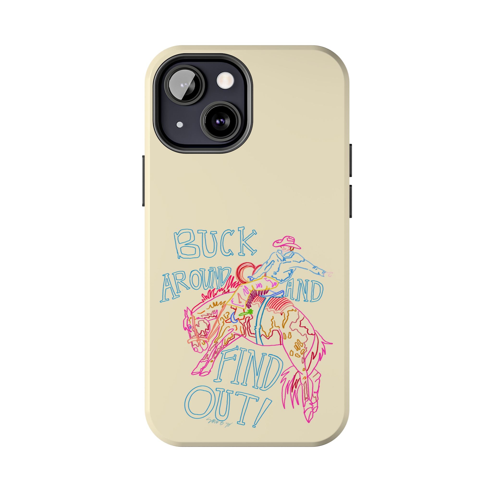 Beige Buck Around Phone Case