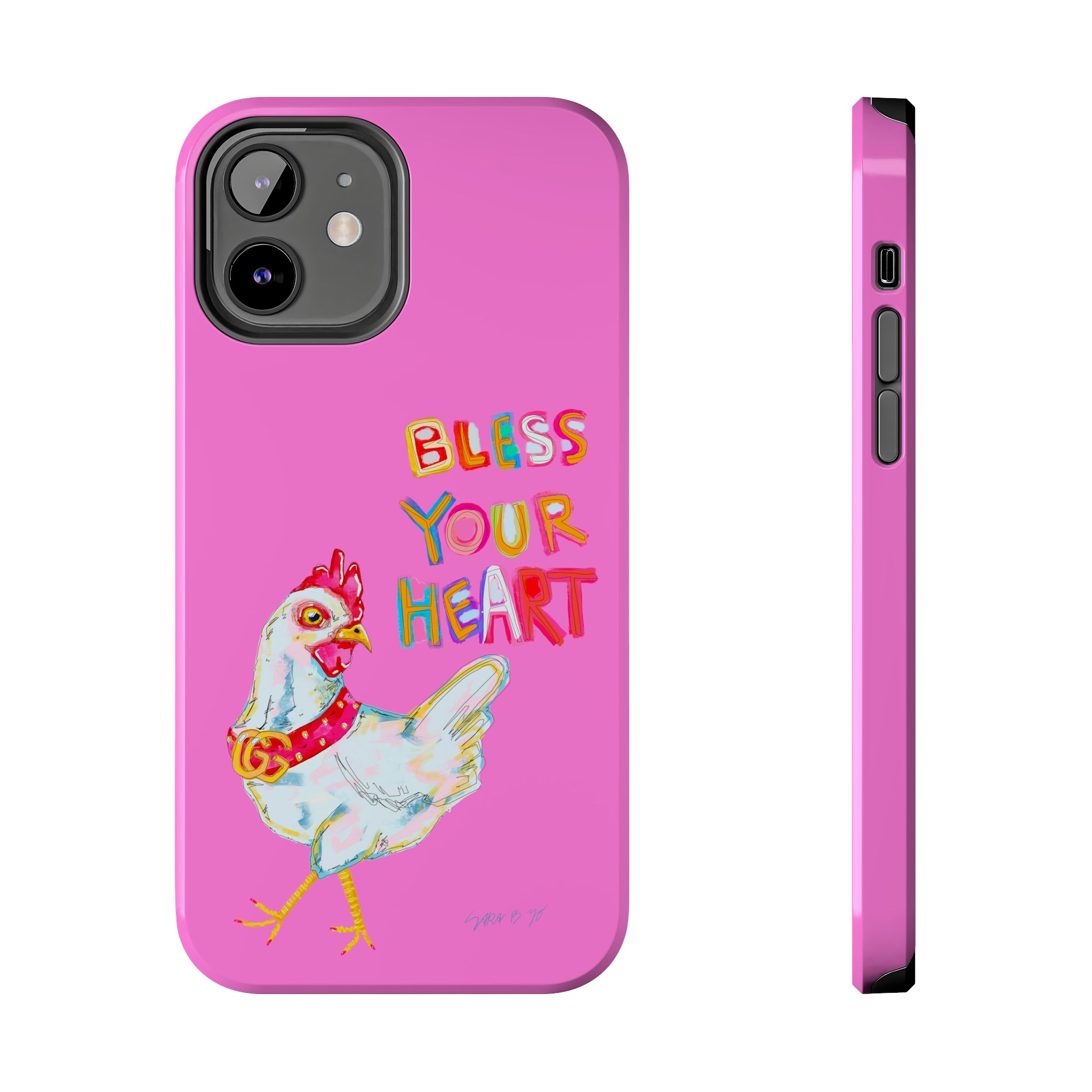 Pink Bless Your Heart Phone Case