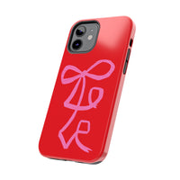 Red Lovely Ribbon Phone Case
