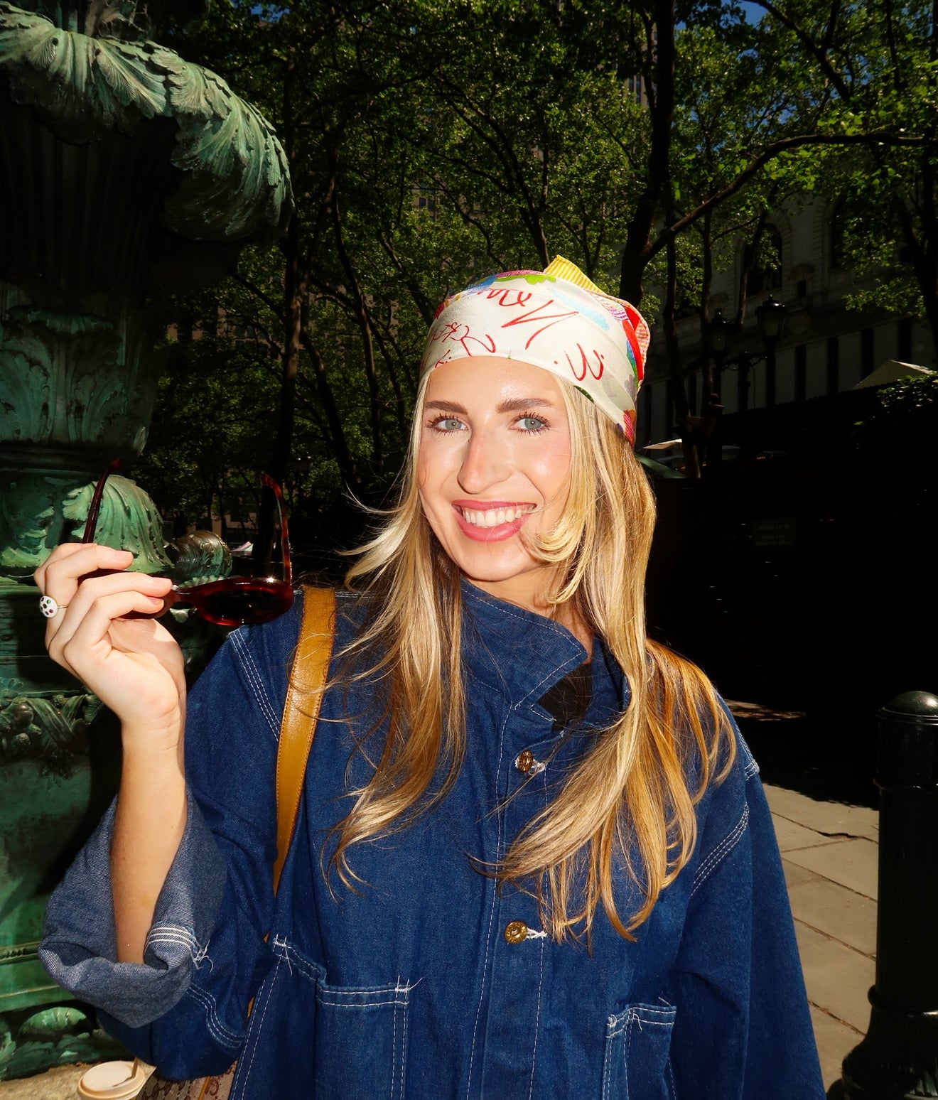 "New York Love Story" Silk Scarf