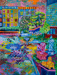 Elizabeth St Garden Painting