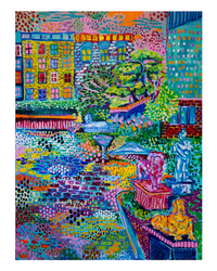 Elizabeth St Garden Painting