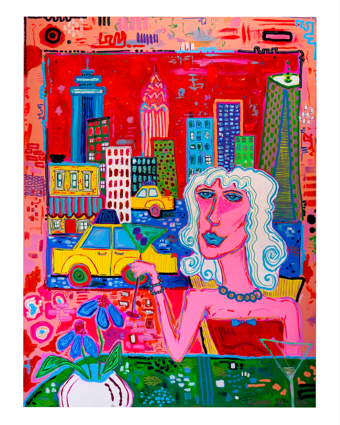 If You Give A City Girl A Martini Painting