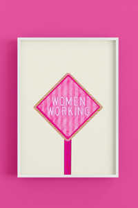 Women Working - Art Poster Print