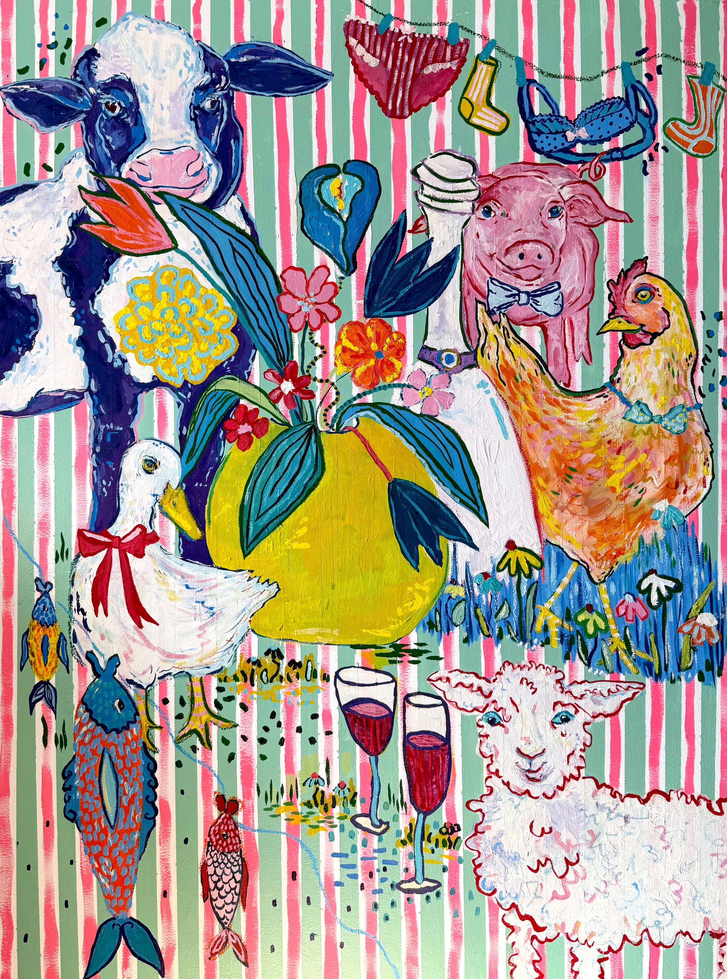 Old MacDonald's Happy Hour - Painting