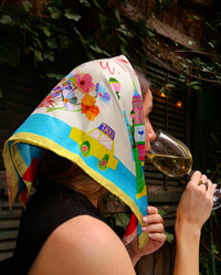 "New York Love Story" Silk Scarf